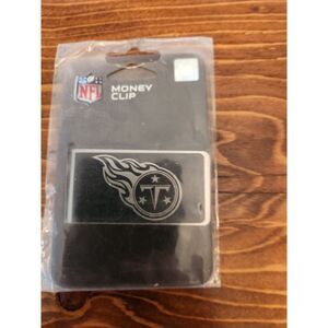 Tennessee Titans Money Clip Black and Steel Minimalist Wallet NWT NFL Football